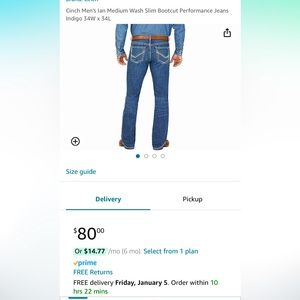 Men’s Cinch Ian Jeans.  NWOT